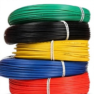 Fil de cuivre étamé torsadé rond isolé en PVC 300V, câble électrique industriel en bobine 14 AWG noir bleu jaune - Product Image 2