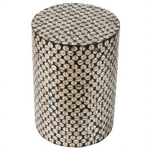 Juego de Mesa de Centro y Taburete con Incrustaciones de Madreperla, Moderno, Ecológico y de Alta Calidad, Muebles para Sala de Estar, Más Vendido - Product Image 1