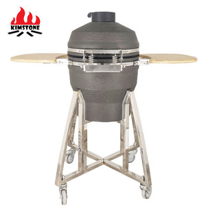 KIMSTONE Nouveau design 18 pouces Grand <span class=keywords><strong>barbecue</strong></span> rotatif en céramique Hibachi avec revêtement en mousse et <span class=keywords><strong>charbon</strong></span> de bois pour <span class=keywords><strong>barbecue</strong></span> multi-personnes - Product Image 5