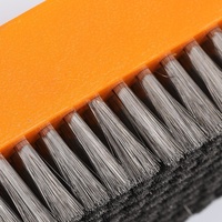 Brosse de nettoyage haute performance en fil d'acier inoxydable pour rouleaux Anilox et l'entretien des rouleaux d'impression en métal souple