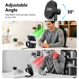 Nuevo Diseño 3 en 1, Base de Carga Inalámbrica con IA para Rayban Meta, <span class=keywords><strong>iPhone</strong></span> y <span class=keywords><strong>Apple</strong></span> Watch, Gafas Inteligentes con IA - Product Image 5