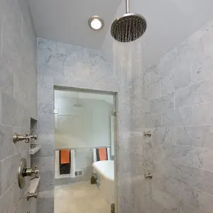 Yüzyıl mozaik Bianco Carrara beyaz mermer yer karosu 300*600 banyo fayansı