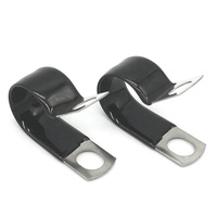 Colliers de serrage personnalisés en acier inoxydable avec revêtement en caoutchouc et isolation en PVC, support OEM, collier de serrage en P, système de mesure métrique