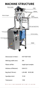 Poudre d'oignon Poudre de <span class=keywords><strong>levure</strong></span> Paquet multifonctionnel automatique Sachets de poche automatique Machine de remplissage et d'emballage de poudre - Product Image 5