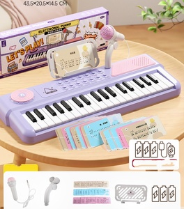 Wholesale 37 Keys <b>Electronic</b> Piano <b>Keyboard</b> with Microphone Kids Music <b>Keyboard</b> Educational Toy Musical Instrument - Product Image 3