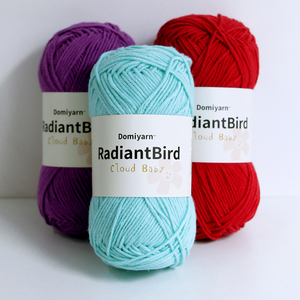 Sợi len pha cotton sữa acrylic Cloud Baby 40g/130m, bán chạy, dùng làm khăn, gối, chăn - Product Image 6