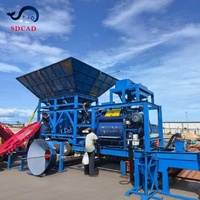 Centrale à béton mobile sur remorque à faible entretien pour projets de entrepreneurs