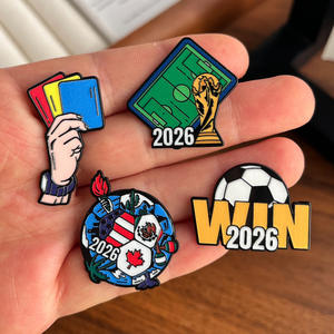 Emblema de Fútbol de Estados Unidos, Canadá y México, Pin Metálico Plateado Ecológico con la Bandera Americana, Coleccionables para Fanáticos, Accesorios de Regalo Personalizados - Product Image 5