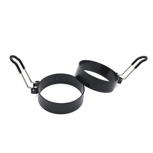 Không dính trứng Nhẫn thiết lập của 2, vòng Vòng khuôn hình dạng cho Tiếng Anh bánh nướng xốp bánh nướng nấu ăn vỉ nướng, di động nướng phụ kiện - Product Image 3