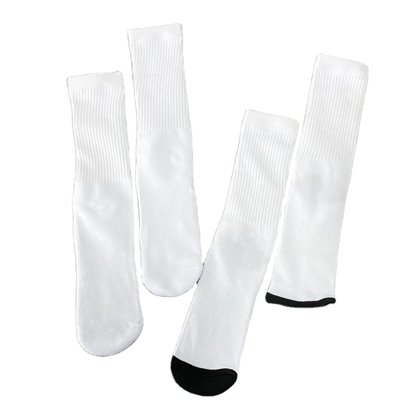 Толстые махровые Полиэстеровые пустые сублимационные носки для белого сублимационного перевода