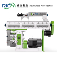 RICHI Petite machine de fabrication d'aliments pour volailles - Équipement de production d'aliments pour volailles à haute productivité, moulin à granulés pour volailles à vendre