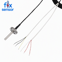 Sonda de resistencia térmica de platino con orificio, termopar montado en brida, sensor de temperatura semiconductor modelo 25 para aplicaciones eléctricas