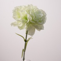 Li031 – Nouvelle fleur artificielle d'œillet unique au toucher réel, faite à la main, longue durée, pour Pâques, Noël, le Nouvel An et la Fête des Mères