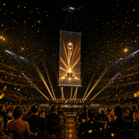 Écran LED en maille volante Magic Carpet, ultra léger, haute transparence, affichage aérien par drone pour stade, concert