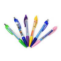 Stylo rétractable en papier escamotable de bureau d'école de logo personnalisé stylo bannière extractible pour la promotion de souvenirs publicitaires