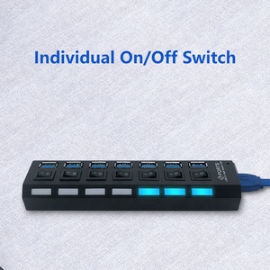 <span class=keywords><strong>USB</strong></span> 3.0 Máy Tính Xách Tay Đa Cổng <span class=keywords><strong>OTG</strong></span> 7 Cổng <span class=keywords><strong>USB</strong></span> <span class=keywords><strong>Hub</strong></span> Với Nguồn Điện Riêng Lẻ - Product Image 4