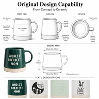 Tasses en céramique Offre Spéciale quotidiennes avec impression sur soie Boissons en porcelaine Tasses à café et à thé pour les vacances
