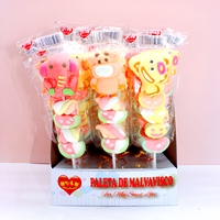 28g*30 Pièces*6 Boîtes de Sucettes Gélifiées Multicolores et Guimauves en Gros, Saveur Fruitée, Coffret Cadeau pour Enfants Scolaires