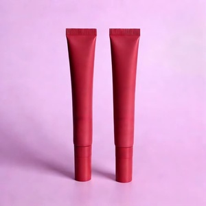 Custom <b>Eyes</b> Cream Cosmetic Squeeze Tube 20ml PE Soft Tube with Massage Applicator Metal Ceramics Head Silver Cap Tube Packaging - Product Image 4