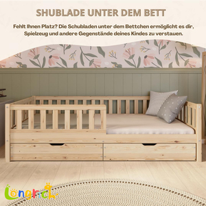 Sponde di Sicurezza per <span class=keywords><strong>Letto</strong></span> Design <span class=keywords><strong>Montessori</strong></span> Facili da Montare <span class=keywords><strong>Letto</strong></span> a Terra per Bambini per Casa e Asilo - Product Image 4