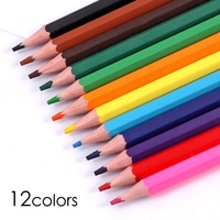 Foska Ensemble de Crayons de Couleur Gommes Durables, Vibrants et Ultra-Lisses de 7,0 Pouces, 12 ou 24 Couleurs, pour Étudiants, pour le Dessin et l'Esquisse