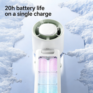 4000mAh <b>Foldable</b> Handheld <b>Table</b> Fan for Office with Monitor for Traveling <b>Camping</b> - Product Image 5