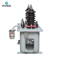 Boîtier de mesure de puissance haute tension extérieur PUGO JLS-10 10 kV avec transformateur immergé dans l'huile, système de distribution triphasé 50 Hz 100 V