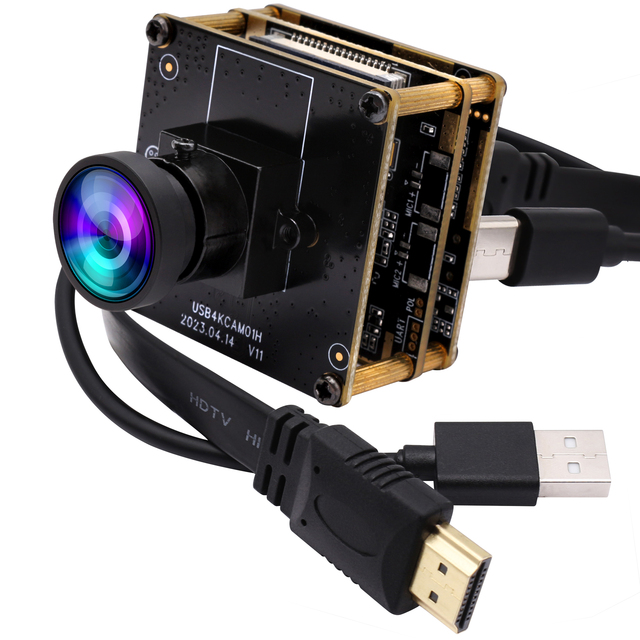 ELP 4K USB Webcam Simultaneous Streaming Camera Module IMX415 4K 30FPS Wide Angle PC Webcamera for Video Conference