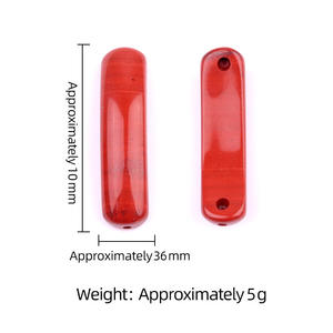 Accessoires de bijoux en agate de jade naturelle en forme d'<span class=keywords><strong>arc</strong></span> de pont de 10*36 mm pour bracelet et collier DIY - Product Image 5