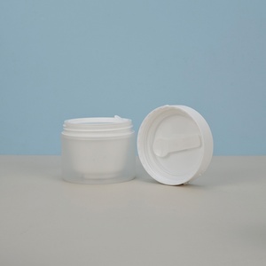 50g Clear Frosted Color PP Skin Cream Jar Screw Top Body <b>Scrub</b> & Eye Cream Cosmetic Jar with Spatula - Product Image 3
