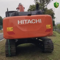 Excavadora de cadenas Hitachi ZX250 usada de 25 toneladas, diseño de cadenas largas, excelente movilidad en sitios con barro, pocas horas de trabajo.