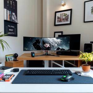 Écran de jeu à écran de poisson ultra large de 49 pouces IPS 1MS 5120*1440 3800R Moniteur de jeu PC incurvé 144Hz Haut-parleur intégré - Product Image 1