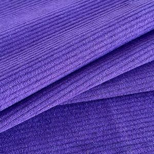 Abito sportivo da ragazza a righe argentate, tessuto in velluto a maglia, tessuto eco-friendly Anti-pillola, progettato con elasticità per stoffa - Product Image 4