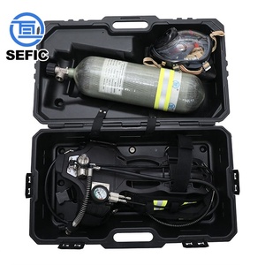 Appareil respiratoire SCBA certifié CE, autonomie 30-45 minutes, appareil respiratoire autonome, cylindre en fibre <span class=keywords><strong>de</strong></span> carbone - Product Image 4