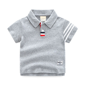 Camiseta Polo de Verano para Bebé Niño, Manga Corta, Cuello Solapa, Compresión, Secado Rápido, Transpirable, 2-7 Años, Ropa Infantil - Product Image 2