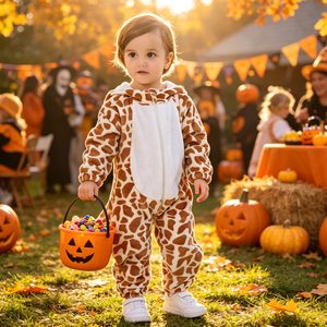 Mono con Capucha de Forro Polar de <span class=keywords><strong>Jirafa</strong></span> para Niños Pequeños, <span class=keywords><strong>Disfraz</strong></span> de Animal para Otoño, Invierno, Halloween, Carnaval, Actuaciones Escénicas - Product Image 1
