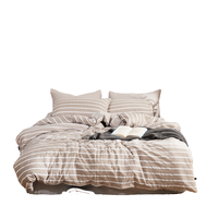 Ensemble de literie moderne 100% polyester microfibre brosse broderie limitée hiver imprimé motif végétal drap-housse plat literie