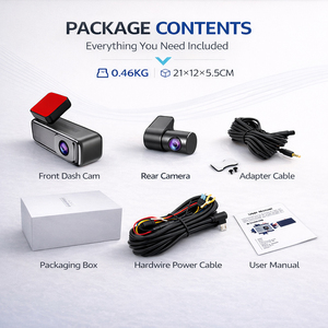 Caméra de tableau de bord 4K WiFi double objectif avant et arrière pour voiture, DVR, boîte noire, GPS, enregistrement 24H, capteur G, personnalisable OEM, faible MOQ, livraison rapide - Product Image 4