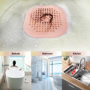 Heat Resistant Bathtub Drain Hair Catcher Silicone Shower Hair Catcher Collapsible Hair Stopper for Regular Drains of Shower - Product Image 3