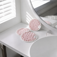 Lingettes démaquillantes réutilisables en microfibre Stitch – Tampons nettoyants doux et lavables pour le visage, accessoires pour masques oculaires