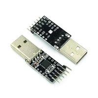 Módulo convertidor serie USB a TTL CP2102 3.3V 5V UART STC con cables de puente para depuración de Arduino MCU Router