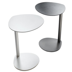 Mesa de centro con bandeja ovalada colorida de Metal moderno personalizado, sofá de aluminio, mesa auxiliar, mesa de balcón, trabajo de mecanizado - Product Image 6