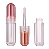 Conteneur d'huile à lèvres transparent miniature de 3 ml, tube vide pour gloss à lèvres, emballage pour marque cosmétique