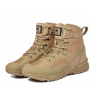 SF43 711 AK Tactical Khaki High Top Outdoor <b>Boots</b> Waterproof Nylon All Seasons <b>Hiking</b> Shoes - Product Image 1