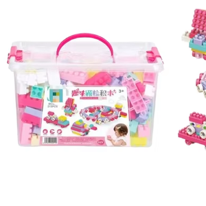 2024 productos de tendencia, partículas grandes para niños, juego de bloques de construcción de plástico Diy para niños pequeños, juguetes para niños - Product Image 1