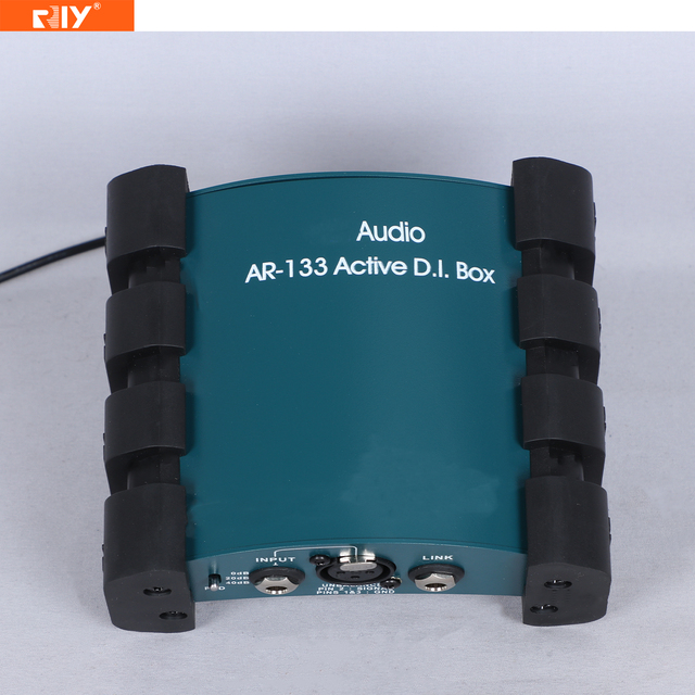 AR-133 New Design Single Channel Battery/Phantom Powered Active DI Box Metal Instrument Direct Box for Gigging/Recording/Studio