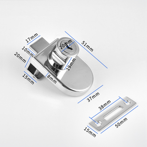 <span class=keywords><strong>DIgao</strong></span> Serrure de tiroir de sécurité en alliage de zinc à coût élevé Déverrouiller la porte en verre étanche antivol durable pour vitrine d'armoire - Product Image 1