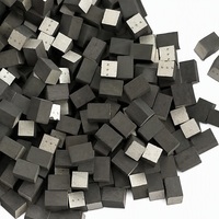 Bloc carré en céramique piézoélectrique PZT 4, 2,87 mm de haut, 2 mm de côté, 500 kHz, élément transducteur ultrasonique à électrode argentée