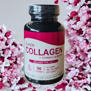 Comprimés de Super Collagène, Vitamine C et Biotine pour la Santé des Cheveux et des Ongles, Complément Herbal pour Adultes, 60 Comprimés, Capsules de Collagène - Product Image 3