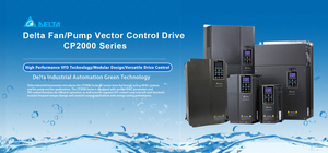 Variador de Frecuencia Delta VFD2000CP43A-00 Serie CP2000 de 200KW 380V Trifásico de Alta Potencia para Equipos de Tratamiento de Agua - Product Image 4